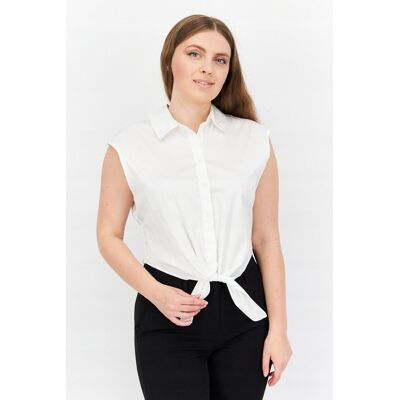 Inny producent GUESS BIAŁA KOSZULA BEZ RĘKAWÓW Z KLASYCZNYM KOŁNIERZYKIEM L GGA Inny producent GUESS BIAŁA KOSZULA BEZ RĘKAWÓW Z KLASYCZNYM KOŁNIERZYKIEM L GGA