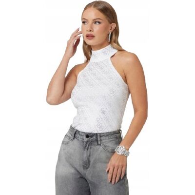 Inny producent GUESS BIAŁY TOP NA SZYJĘ Z CEKINAMI I WISKOZĄ XS 1GMA Inny producent GUESS BIAŁY TOP NA SZYJĘ Z CEKINAMI I WISKOZĄ XS 1GMA
