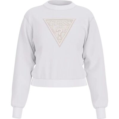 Guess BLUZA DAMSKA CN LS LACE TRIANGLE BIAŁA r.S Guess BLUZA DAMSKA CN LS LACE TRIANGLE BIAŁA r.S
