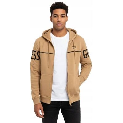 Inny producent GUESS BLUZA Z KAPTUREM BEŻOWA Z CZARNYM NAPISEM NA RĘKAWACH M 12CC Inny producent GUESS BLUZA Z KAPTUREM BEŻOWA Z CZARNYM NAPISEM NA RĘKAWACH M 12CC
