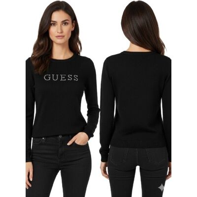 Inny producent GUESS CZARNY SWETER DAMSKI Z OZDOBNYMI CYRKONIAMI PROSTY XL 1G_A Inny producent GUESS CZARNY SWETER DAMSKI Z OZDOBNYMI CYRKONIAMI PROSTY XL 1G_A