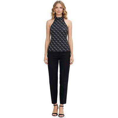 Inny producent GUESS CZARNY TOP NA SZYJĘ Z CEKINAMI I WISKOZĄ XS 1I4A Inny producent GUESS CZARNY TOP NA SZYJĘ Z CEKINAMI I WISKOZĄ XS 1I4A