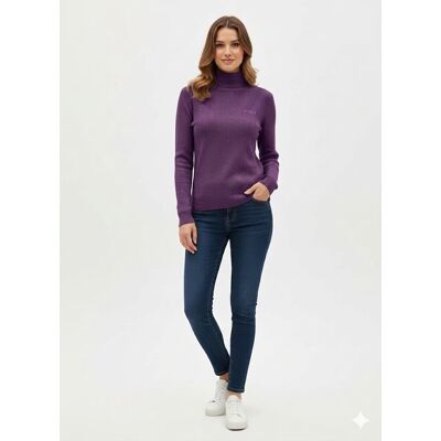 Inny producent GUESS FIOLETOWY SWETER Z DŁUGIM RĘKAWEM GOLF MELANŻ XS GGA Inny producent GUESS FIOLETOWY SWETER Z DŁUGIM RĘKAWEM GOLF MELANŻ XS GGA