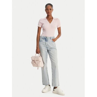 Guess Jeans Polo Damskie Różowy W6GRZ1Z3P32 Guess Jeans Polo Damskie Różowy W6GRZ1Z3P32