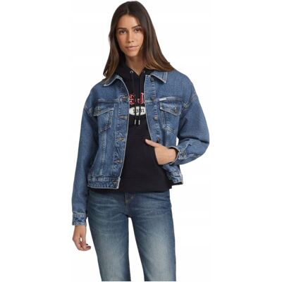 Guess Kurtka Jeansowa Damska Gj Oversize Trucker Niebieska R.Xs Guess Kurtka Jeansowa Damska Gj Oversize Trucker Niebieska R.Xs