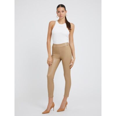 Inny producent GUESS LEGGINSY DAMSKIE Z EFEKTEM SKÓRY BEŻOWE DŁUGIE S 2GGA Inny producent GUESS LEGGINSY DAMSKIE Z EFEKTEM SKÓRY BEŻOWE DŁUGIE S 2GGA