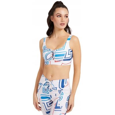 Inny producent GUESS SPORTOWY TOP NA SZEROKICH RAMIĄCZKACH W GEOMETRYCZNY WZÓR XS GGA Inny producent GUESS SPORTOWY TOP NA SZEROKICH RAMIĄCZKACH W GEOMETRYCZNY WZÓR XS GGA