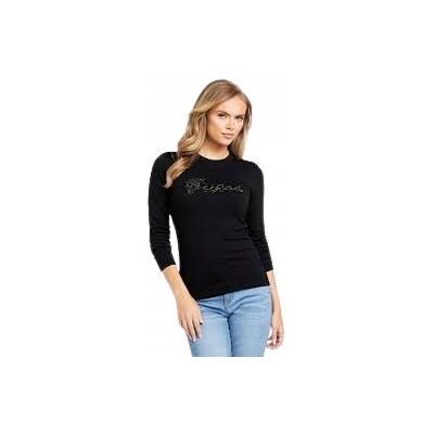 Inny producent GUESS SWETER DAMSKI CZARNY Z BŁYSZCZĄCYM NAPISEM LOGO M 1GŁA Inny producent GUESS SWETER DAMSKI CZARNY Z BŁYSZCZĄCYM NAPISEM LOGO M 1GŁA