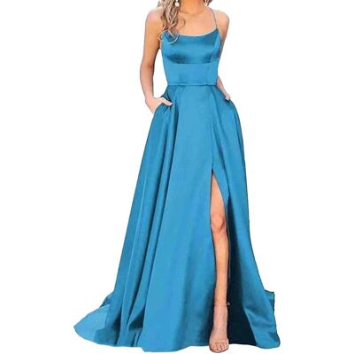 Inny producent HAHAEMMA Suknia Elegancka Damska Wieczorowa Balowa Długa Maxi Niebieska XS Inny producent HAHAEMMA Suknia Elegancka Damska Wieczorowa Balowa Długa Maxi Niebieska XS