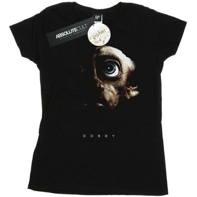 Harry Potter Damska Bawełniana Koszulka Dobby Portrait (S (52-55 Cm) / Czarny) Harry Potter Damska Bawełniana Koszulka Dobby Portrait (S (52-55 Cm) / Czarny)