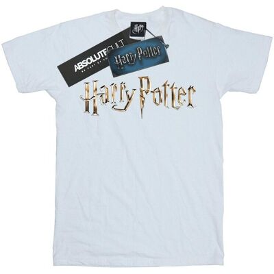 Harry Potter Damska Bawełniana Koszulka Typu Boyfriend Z Kolorowym Logo (S (52-55 Cm) / Ciepły Biały) Harry Potter Damska Bawełniana Koszulka Typu Boyfriend Z Kolorowym Logo (S (52-55 Cm) / Ciepły Biały)