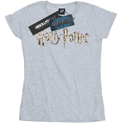 Harry Potter Damska Bawełniana Koszulka Z Kolorowym Logo (S (52-55 Cm) / Jasnoszary) Harry Potter Damska Bawełniana Koszulka Z Kolorowym Logo (S (52-55 Cm) / Jasnoszary)