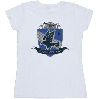 Harry Potter Damska Bawełniana Koszulka Z Naszywką Ravenclaw Na Piersi (L / Ciepły Biały) Harry Potter Damska Bawełniana Koszulka Z Naszywką Ravenclaw Na Piersi (L / Ciepły Biały)