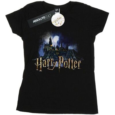 Harry Potter Damska Bawełniana Koszulka Z Zamkiem W Hogwarcie (S (52-55 Cm) / Czarny) Harry Potter Damska Bawełniana Koszulka Z Zamkiem W Hogwarcie (S (52-55 Cm) / Czarny)