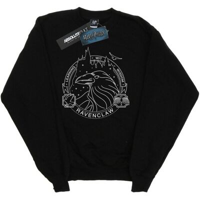 Harry Potter Damska Bluza Z Foką Ravenclaw (M / Czarny) Harry Potter Damska Bluza Z Foką Ravenclaw (M / Czarny)
