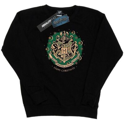 Harry Potter Damska Bluza Z Wieńcem Bożonarodzeniowym (XXL (193cm) / Czarny) Harry Potter Damska Bluza Z Wieńcem Bożonarodzeniowym (XXL (193cm) / Czarny)