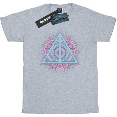 Harry Potter Damska / Damska Neonowa Bawełniana Koszulka Boyfriend Z Insygniami Śmierci (S (52-55 Cm) / Jasnoszary) Harry Potter Damska / Damska Neonowa Bawełniana Koszulka Boyfriend Z Insygniami Śmierci (S (52-55 Cm) / Jasnoszary)