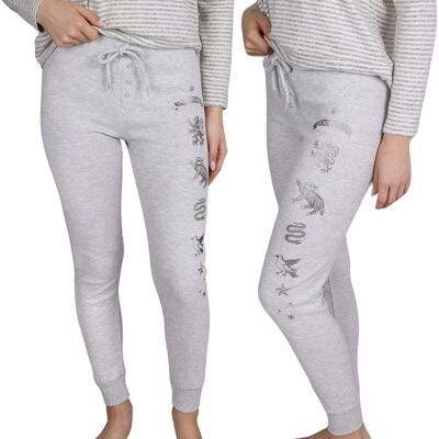 sarcia.eu HARRY POTTER Damskie szare legginsy/getry z motywem domów Hogwartu M sarcia.eu HARRY POTTER Damskie szare legginsy/getry z motywem domów Hogwartu M