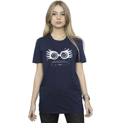 Harry Potter Kobiety / Panie Luna Being Different Bawełniana Koszulka Typu Boyfriend (3XL / Granatowy) Harry Potter Kobiety / Panie Luna Being Different Bawełniana Koszulka Typu Boyfriend (3XL / Granatowy)