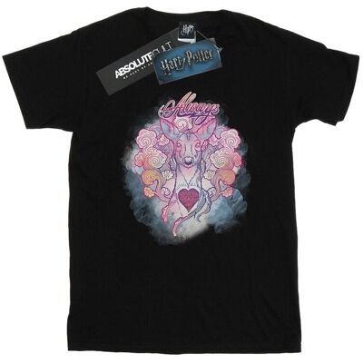 Harry Potter Koszulka Damska / Damska Always Doe Cotton Boyfriend T-Shirt (3XL / Czarny) Harry Potter Koszulka Damska / Damska Always Doe Cotton Boyfriend T-Shirt (3XL / Czarny)