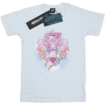 Harry Potter Koszulka Damska / Damska Always Doe Cotton Boyfriend T-Shirt (S (52-55 Cm) / Ciepły Biały) Harry Potter Koszulka Damska / Damska Always Doe Cotton Boyfriend T-Shirt (S (52-55 Cm) / Ciepły Biały)