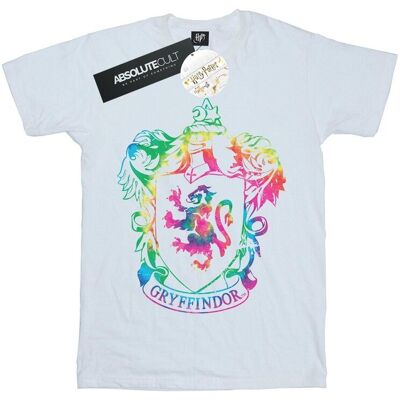 Harry Potter Koszulka Damska / Damska Gryffindor Crest Tie Dye Infill Cotton Boyfriend T-Shirt (S (52-55 Cm) / Ciepły Biały) Harry Potter Koszulka Damska / Damska Gryffindor Crest Tie Dye Infill Cotton Boyfriend T-Shirt (S (52-55 Cm) / Ciepły Biały)