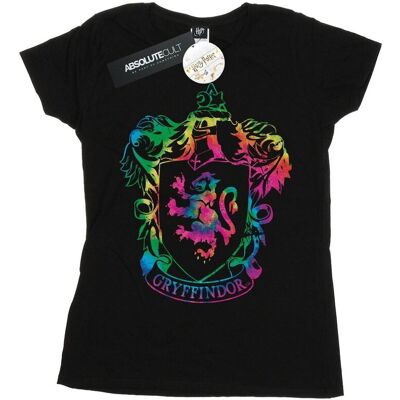 Harry Potter Koszulka Damska / Damska Gryffindor Crest Tie Dye Infill Cotton T-Shirt (S (52-55 Cm) / Czarny) Harry Potter Koszulka Damska / Damska Gryffindor Crest Tie Dye Infill Cotton T-Shirt (S (52-55 Cm) / Czarny)