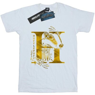 Harry Potter Koszulka Damska / Damska Hufflepuff Badger Cotton Boyfriend T-Shirt (S (52-55 Cm) / Ciepły Biały) Harry Potter Koszulka Damska / Damska Hufflepuff Badger Cotton Boyfriend T-Shirt (S (52-55 Cm) / Ciepły Biały)