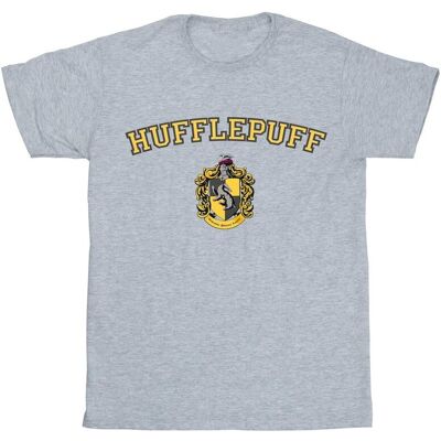 Harry Potter Koszulka Damska / Damska Hufflepuff Crest Cotton Boyfriend T-Shirt (S (52-55 Cm) / Jasnoszary) Harry Potter Koszulka Damska / Damska Hufflepuff Crest Cotton Boyfriend T-Shirt (S (52-55 Cm) / Jasnoszary)