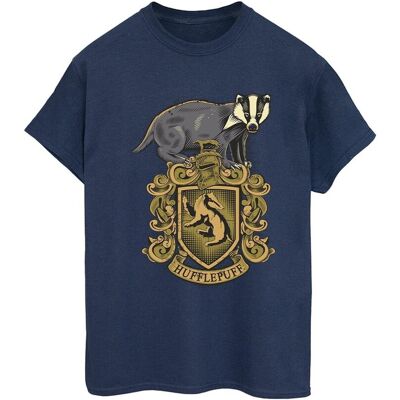 Harry Potter Koszulka Damska / Damska Hufflepuff Sketch Crest Cotton Boyfriend T-Shirt (S (52-55 Cm) / Granatowy) Harry Potter Koszulka Damska / Damska Hufflepuff Sketch Crest Cotton Boyfriend T-Shirt (S (52-55 Cm) / Granatowy)