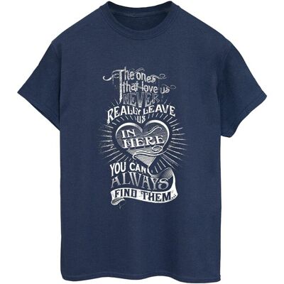 Harry Potter Koszulka Damska / Damska The Ones That Love Us Cotton Boyfriend T-Shirt (3XL / Granatowy) Harry Potter Koszulka Damska / Damska The Ones That Love Us Cotton Boyfriend T-Shirt (3XL / Granatowy)