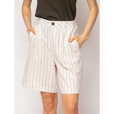 inna (Inny) HEAVY TOOLS DAMSKIE SPODENKI Z SZEROKĄ NOGAWKĄ WINRI STRIPED M inna (Inny) HEAVY TOOLS DAMSKIE SPODENKI Z SZEROKĄ NOGAWKĄ WINRI STRIPED M