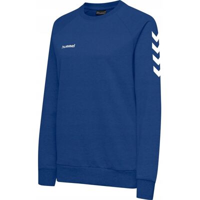 Hummel Hmlgo Cotton Sweatshirt Woman niebieska Xs damska bawełna Hummel Hmlgo Cotton Sweatshirt Woman niebieska Xs damska bawełna