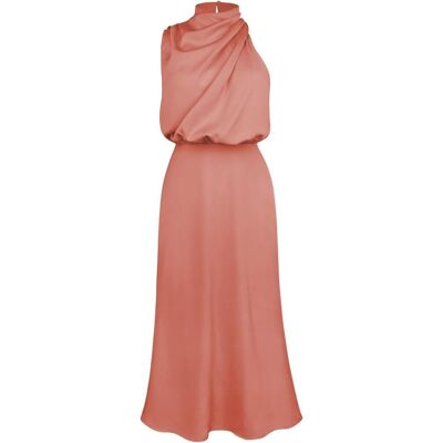 Inny producent IBAKOM Długa Elegancka Sukienka Wieczorowa Bez Rękawów Różowa M Inny producent IBAKOM Długa Elegancka Sukienka Wieczorowa Bez Rękawów Różowa M