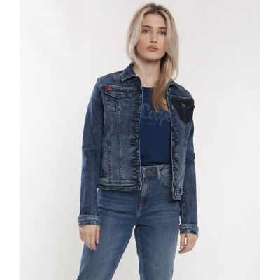 Lee Cooper Jeansowa kurtka damska NUKA 3300 BRUSHED USED-S Lee Cooper Jeansowa kurtka damska NUKA 3300 BRUSHED USED-S
