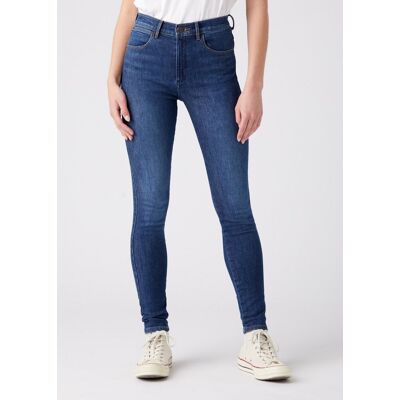 Jeansy Wrangler Damskie High Rise Skinny W27HXR44Z 27 32 Jeansy Wrangler Damskie High Rise Skinny W27HXR44Z 27 32