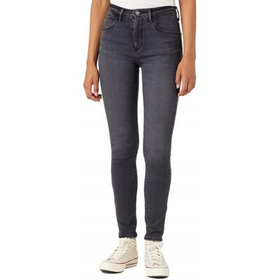Jeansy Wrangler High Rise Skinny 112345385 W27HMR496 Heart Breaker W 28 / L Jeansy Wrangler High Rise Skinny 112345385 W27HMR496 Heart Breaker W 28 / L