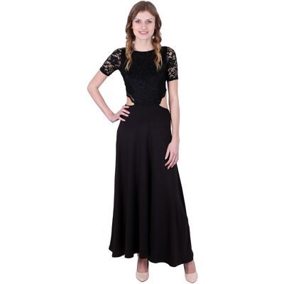 sarcia.eu John Zack Elegancka, czarna sukienka maxi M sarcia.eu John Zack Elegancka, czarna sukienka maxi M