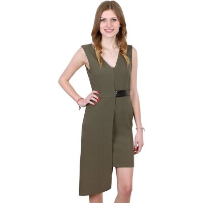 sarcia.eu John Zack Khaki, asymetryczna sukienka mini XL sarcia.eu John Zack Khaki, asymetryczna sukienka mini XL