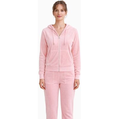 Inny producent JUICY COUTURE RÓŻOWA BLUZA WELUROWA Z KAPTUREM I KIESZENIAMI XS 1I3A Inny producent JUICY COUTURE RÓŻOWA BLUZA WELUROWA Z KAPTUREM I KIESZENIAMI XS 1I3A