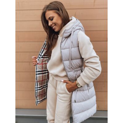 Kamizelka damska KERIS beżowa Dstreet TY2909-XL Kamizelka damska KERIS beżowa Dstreet TY2909-XL