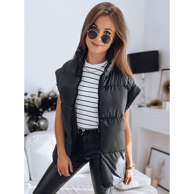 Kamizelka damska pikowana NIMIA czarna Dstreet TY3248-L/40 Kamizelka damska pikowana NIMIA czarna Dstreet TY3248-L/40