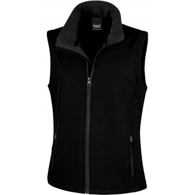 Result Kamizelka damska Soft Shell z zasuwanymi kieszeniami Czarny r. XL Result Kamizelka damska Soft Shell z zasuwanymi kieszeniami Czarny r. XL