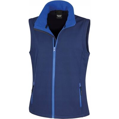 Result Kamizelka damska Soft Shell z zasuwanymi kieszeniami Granatowy r. XL Result Kamizelka damska Soft Shell z zasuwanymi kieszeniami Granatowy r. XL