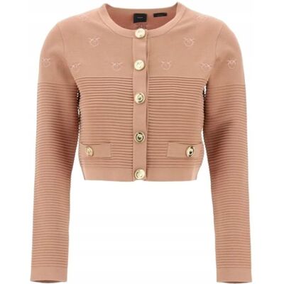 Kardigan damski PINKO 102881 A1LK C95 brązowy - XL Kardigan damski PINKO 102881 A1LK C95 brązowy - XL