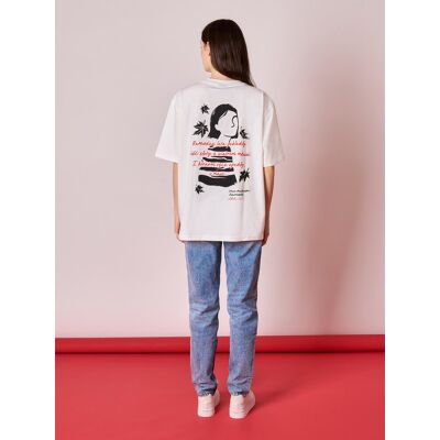 Nadwyraz.com KLONOM RĘCE OPADŁY / Maria Pawlikowska-Jasnorzewska / koszulka oversize unisex / złamana biel L Nadwyraz.com KLONOM RĘCE OPADŁY / Maria Pawlikowska-Jasnorzewska / koszulka oversize unisex / złamana biel L