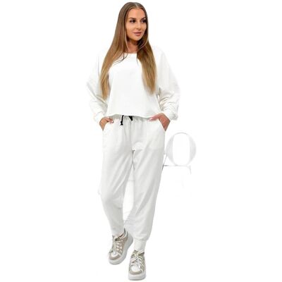 Kesi Komplet 2-częściowy bluza + spodnie ecru Kesi Komplet 2-częściowy bluza + spodnie ecru