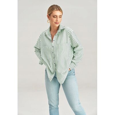 FIGL Koszula damska elegancka koszule damskie w paski M1024 rozmiar L/XL FIGL Koszula damska elegancka koszule damskie w paski M1024 rozmiar L/XL