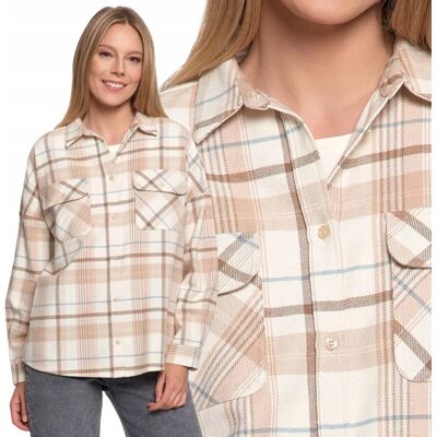 Koszula Damska Flanelowa Kratka Bawełniana Wygodna Ciepła Moraj Xxl/3Xl Patt 1 Koszula Damska Flanelowa Kratka Bawełniana Wygodna Ciepła Moraj Xxl/3Xl Patt 1