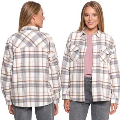 Koszula Damska Flanelowa Kratka Bawełniana Wygodna Ciepła Moraj Xxl/3Xl Patt 2 Koszula Damska Flanelowa Kratka Bawełniana Wygodna Ciepła Moraj Xxl/3Xl Patt 2